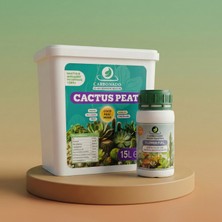 Carbonado Cactus Peat 15 L + Sıvı Bitki Besini 500 ml Yetiştirme Paketi