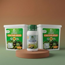 Carbonado 2 Adet Cactus Peat 7.5 L + Sıvı Bitki Besini 500 ml Paket