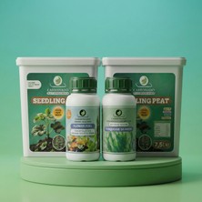 Carbonado 2 Adet Seedling Peat 7.5 L + Sıvı Bitki Besini 500 ml + Sıvı Deniz Yosunu 500 ml Paket