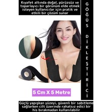 Wintoup Iç Göstermez Göğüs Toparlayıcı Sabitleyici Dikleştirici Şekillendirici Yapışkan Bant 5 cm x 5 Metre