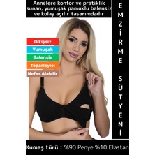 Wintoup Toparlayıcı Rahat Tam Kalıp Dikişsiz Balensiz Nefes Alabilir Yumuşak Pamuklu Penye Emzirme Sütyeni
