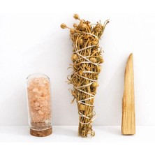 Chellomood -Meditasyon Arınma Seti - Palo Santo Ağaç Tütsü + Üzerlik Tütsü + Himalaya Tuzu