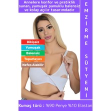 Wintoup Toparlayıcı Rahat Tam Kalıp Dikişsiz Balensiz Nefes Alabilir Yumuşak Pamuklu Penye Emzirme Sütyeni