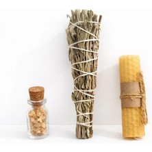 Chellomood - Meditasyon Arınma Seti - Adaçayı Tütsü - Balmumu - Günlük Reçine Tütsü