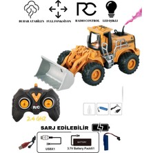 Magicway Uzaktan Kumandalı Kepçe Şarjlı Işıklı Buhar Atan Kazıcı Yükleyici Inşaat Aracı Iş Makinası