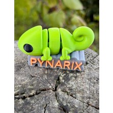 Pynarix Bukalemun Figür Oyuncak - Doğanın Büyülü Ustası!🦎🌿✨3d Hareketli Organik Model Orta Boy