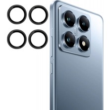 Esranın Dünyası Carmella  Xiamoı Mi 14T Pro Pvd Metal Kamera Lens - Siyah