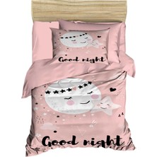 Mira Home Yenidoğan Kız Bebek Nevresim Takımı %100 Pamuklu Good Night