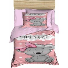 Mira Home Yenidoğan Kız Bebek Nevresim Takımı %100 Pamuklu Its A Girl
