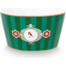 Pip Studio Love Birds Yeşil Çizgili Kase 15CM