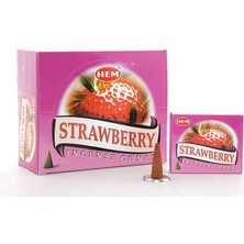 Strawberry Aromalı Konik Tütsü