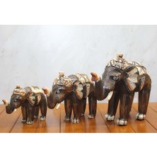 Erseyy Ahşap 3'lü Fil Seti