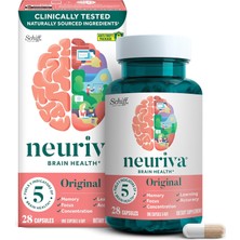 Neuriva Neurıva Original Decaffeinated Clinically Tested Nootropic Brain Cognitive For Memory Focus & Concentration Neurofactor & Phosphatidylserine 28CT Caps