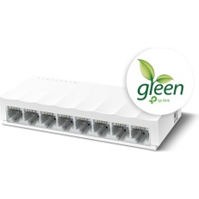 Tp-Lınk LS1008, Green Tech, 8 Port, Megabit, Yönetilemez, Masaüstü Switch