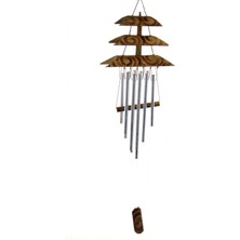 Marsilyan Bambu Metal Çanlı Rüzgar Çanı Repot-4