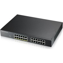 Zyxel GS1915-24EP, 24 Port, Gigabit, 12 Port Poe, Yönetilebilir, Sessiz, Masaüstü Switch