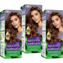 Wella Koleston Naturals Saç Boyası 6/7 Çikolata Kahve x 3 Adet