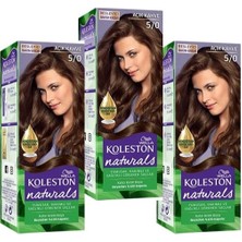 Wella Koleston Naturals Kalıcı Saç Boyası 5/0 Açık Kahve Amonyaklı 3 Parça Yoğun Renk Etkisi