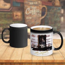 Asilmeydan Çalışma Masasında Gazi Mustafa Kemal Atatürk Sihirli Kupa Bardak-r175