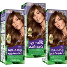Wella Koleston Naturals Saç Boyası 6/0 Koyu Kumral x 3 Adet