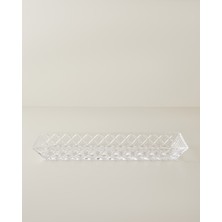 English Home Cage Cam Kayık Tabak 39,5x15,5 cm Şeffaf