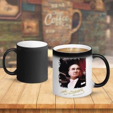 Asilmeydan Göğe Bakan Gazi Mustafa Kemal Atatürk Sihirli Kupa BARDAK-R171