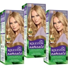 Wella Koleston Naturals Saç Boyası 8/0 Açık Kumral x 3 Adet