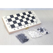 Alsepeteavm Ahşap Kutulu Satranç ve Tavla Seti SPR4026