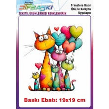 F17 Ajans Sevimli Kız Çocuğu Ütü ile Yapışan Tişört Tekstil Baskı