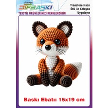 F17 Ajans Örgü Görünümlü Ütü ile Yapışan Tişört Tekstil Baskı