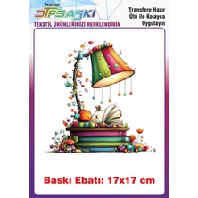 F17 Ajans Kitap Özel Tasarım Ütü ile Yapışan Tişört Tekstil Baskı