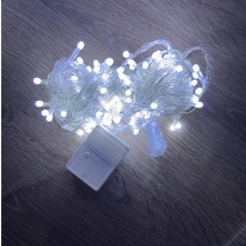 Marsilyan 10 M 100 LED Damla Uçlu Beyaz Işık Şeffaf Kablo Mz-17-1