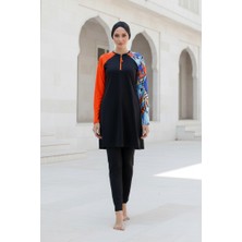 Marina Tam Kapalı Tesettür Mayo Siyah M2117