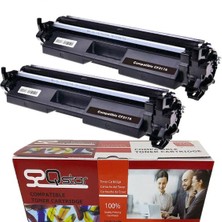 Qstar Hp Çipli 17A CF217A 2'li Ekonomik Paket Garantili Uyumlu Toner M102A/M120W/M130A Muadil Toner