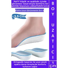 Wintoup Konforlu Bot Spor Ayakkabısı Kadın Erkek 3.5 cm Boy Uzatan Gizli Topuk Yükseltici Köpük Tabanlık