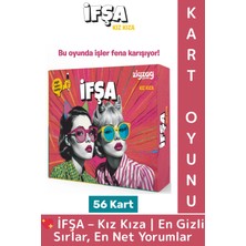 Wintoup Eğlenceli Kız Grup Arkadaş Ortamı Cesaret Dürüstlük Dedikodu Tahmin Kart Oyunu Ifşa-Kız Kıza 56 Kart