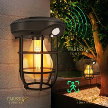 farissu CL-T66 Solar Sensörlü Duvar Lambası 1200 Lm | 3 Modlu | Güneş Enerjili Dış Mekân Aydınlatma