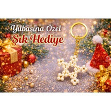 Crystal Atelier İnci Kartanesi Anahtarlık 15’li – Yılbaşı ve Özel Gün Hediyesi