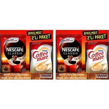 Nescafe Classic Eko 200 gr + 200 gr Coffe Mate Ayrılmaz 2 Li Paket x 2 Adet