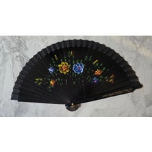 Marsilyan Bambu Çift Taraflı Siyah Yelpaze 12'li Paket