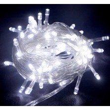 Marsilyan 10 M 100 LED Boncuk Lamba Beyaz Işık Şeffaf Kablo Mz-18-11