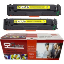 Qstar Hp Çipli 415A Sarı 2'li Ekonomik Paket Garantili Uyumlu Toner Mfp M479FDW M454DW Muadil Toner