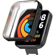 Nezih Case Redmi Watch 2 Lite Uyumlu Yumuşak Silikon 360 Koruma Kasa ve Ekran Koruyucu