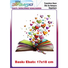 F17 Ajans Kitap Özel Tasarım Ütü ile Yapışan Tişört Tekstil Baskı