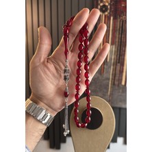 Dergah Tesbih Atölyesi Hanedan Serisi Kırmızı Ateş-I Kehribar Tesbih