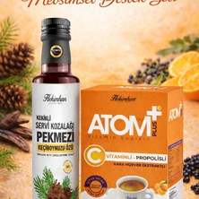 Çare Burada Mevsimsel Destek Seti ( C Vitaminli & Propolisli Küp Çay + Kekikli Servi Kozalağı Pekmezi)