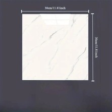 Marsilyan Beyaz Mermer Desenli Alüminyum Plastik Duvar Sticker