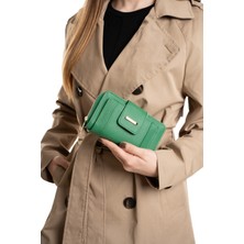 Newish Polo Kadın Deri Desenli Telefon Kağıt Para Bölmeli Kartlık ve Cüzdan - NEWPOLO389