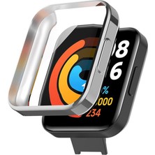 Nezih Case Redmi Watch 2 Lite Uyumlu Yumuşak Silikon 360 Koruma Kasa ve Ekran Koruyucu
