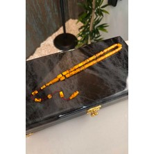 Dergah Tesbih Atölyesi Üstad Erkan Çubukcu Sistemli Tasarım Sıkma Kehribar Tesbih